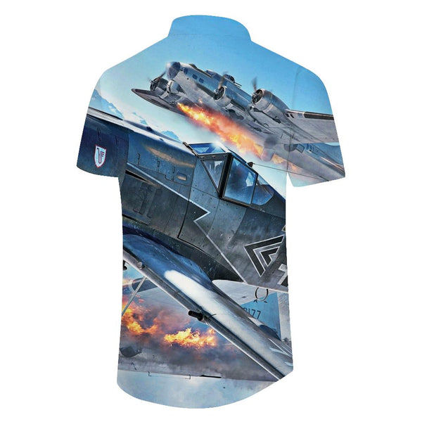 
Cool Fashion 3d Digital Print Pattern Mens Casual Hawaiian Tropical Button Down Summer Beach Shirt Floral
                