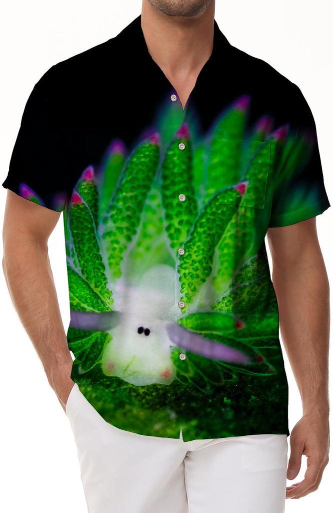 Four Seasons Men's Shirt Digital Printing Hawaiian Shirt Men's Fashion Cute Cartoon Short Sleeve Shirt Tops
