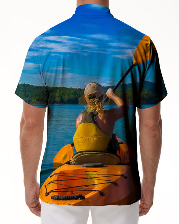 
Cruise Men's Retro 3D Digital Printed Shirt Short Sleeve Button Hawaiian Shirt Summer Casual Beach Shirt
                