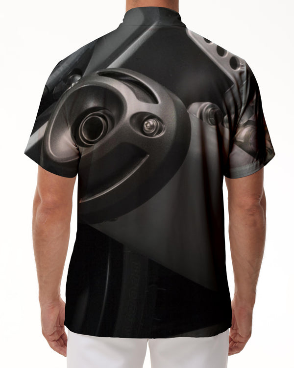 
Outdoor soft modern fashion retro style men's Hawaiian shirt short sleeve shirt digital printing shirt short sleeve
                