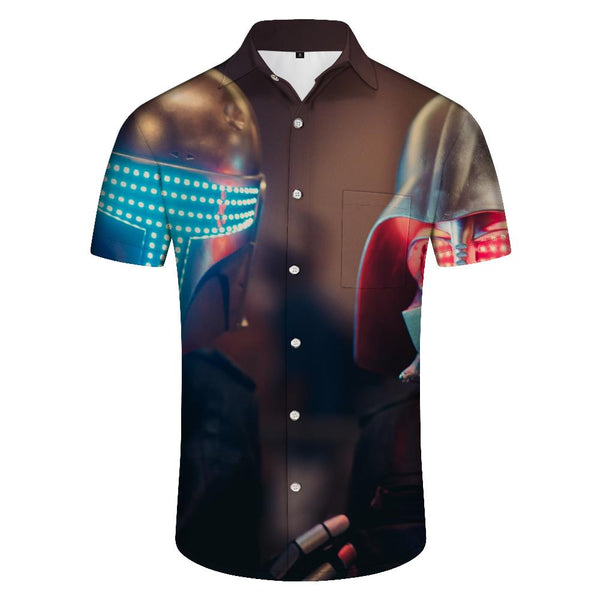 
Hawaiian Shirt Short Sleeves Lapel Tropical Floral Ukiyo-e and Sci-fi Printed Casual Shirt Short Sleeves
                