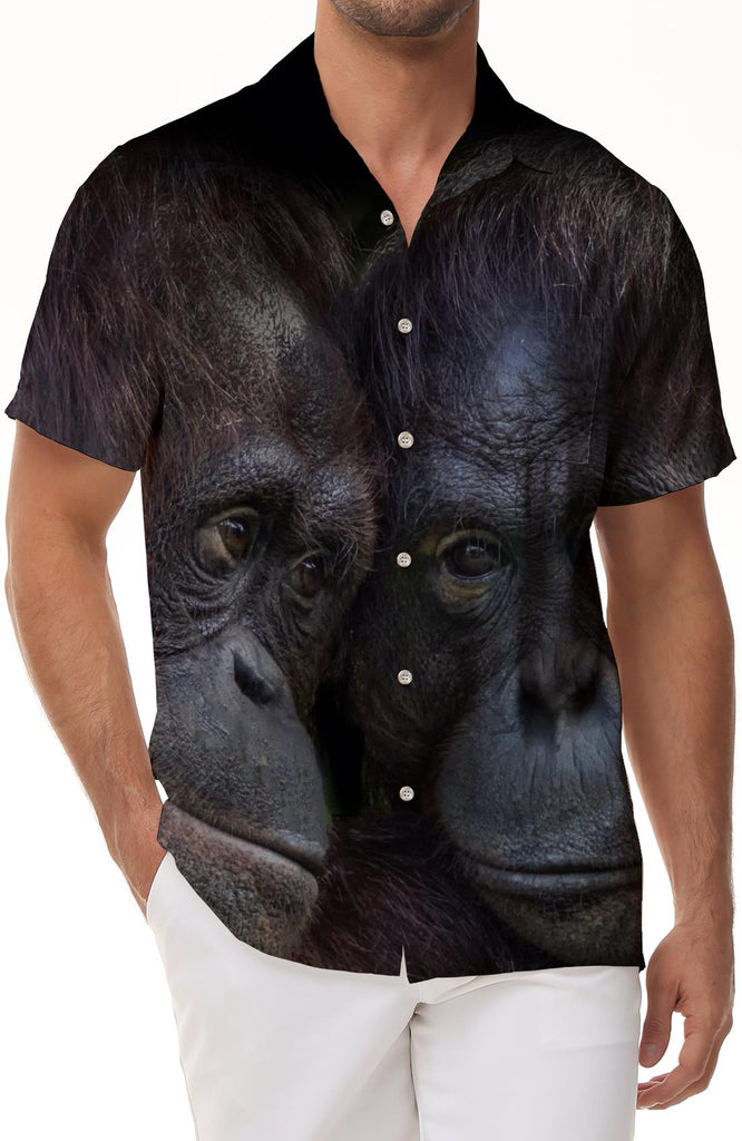 New Fashion Animal Face 3D Printed Short Sleeve Men's Summer Casual Short Sleeve Animal Printed Clothes
