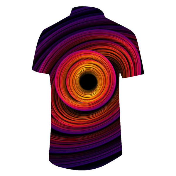 
Space Spiral Universe Men's Polyester Shirt Men's Short Sleeve Shirt Button Casual Shirt Loose Tops Vacation
                