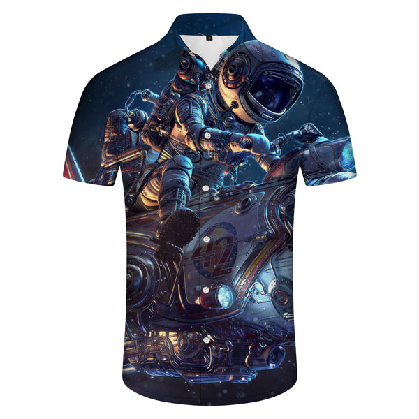
3D Cool Astronaut Men's Printed Short Sleeve Daily Sports Short Sleeve Street Hip-Hop Shirt Casual Harajuku
                