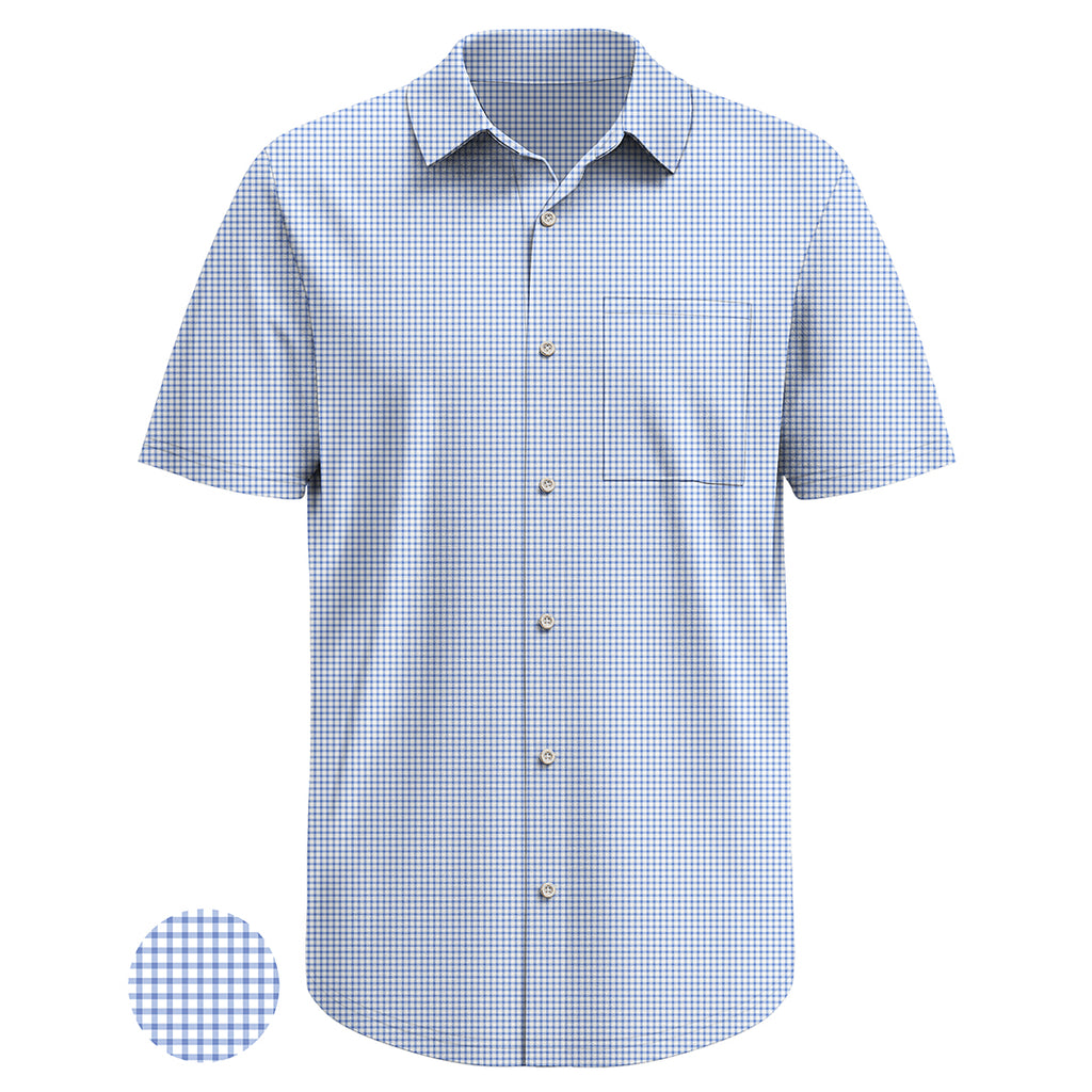 Men’s Casual Micro Print Button Shirt – Breathable Fabric, Relaxed All-Day Fit
