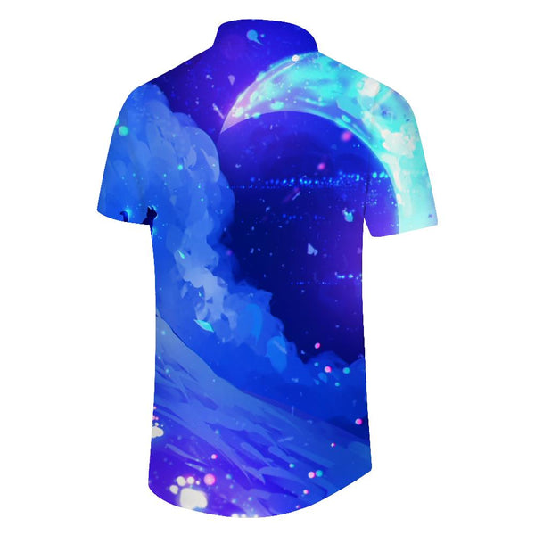 
Printed Button-Down Shirt Hawaiian Tropical Casual Shirt Comfortable Fashion Breathable Lapel Short Sleeve Men
                