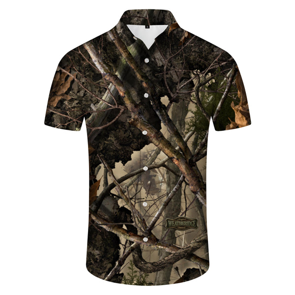 
Woods hunting woodland men's comfortable casual shirts four seasons Hawaiian fashion personalized clothing
                