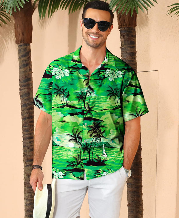
Hawaiian Shit for Men Beach Summer Mens Buton Down Short Sleeve Shit Tropical Vacation Casual Clothes
                