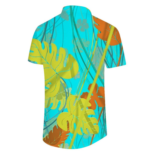 
Coconut Leaf Fun Cool Print Hawaii Comfortable Casual Short Sleeve Fashion Pattern Tropical Men's Short Sleeve Shirt Tops
                