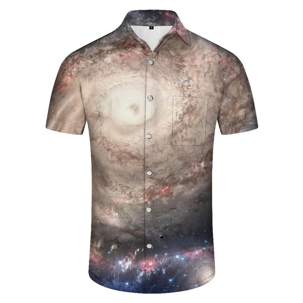 
Outer Space Nebula Men's Shirt Hawaiian Shirt Men's Casual Button Short Sleeve Hawaiian Button Short Sleeve Shirt Trend
                
