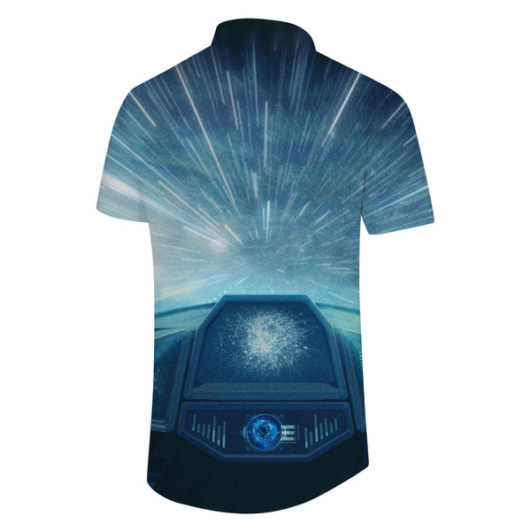 
Bullet Meteor Shower Print Men's Shirt Casual Short Sleeve Casual Natural Galaxy Surreal Fantasy Shirt Suitable for Daily Fishing Work
                