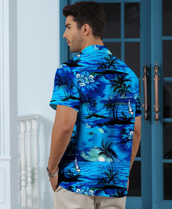 
Hawaiian Shit for Men Beach Summer Mens Buton Down Short Sleeve Shit Tropical Vacation Casual Clothes
                