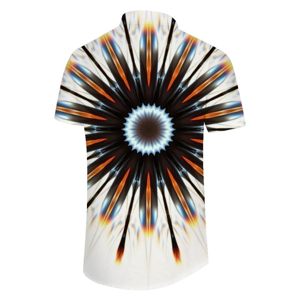 
Men's Fun Short Sleeve Shirt Geometric Print Summer Casual Button Short Sleeve Hawaiian Beach Party Holiday Tops
                