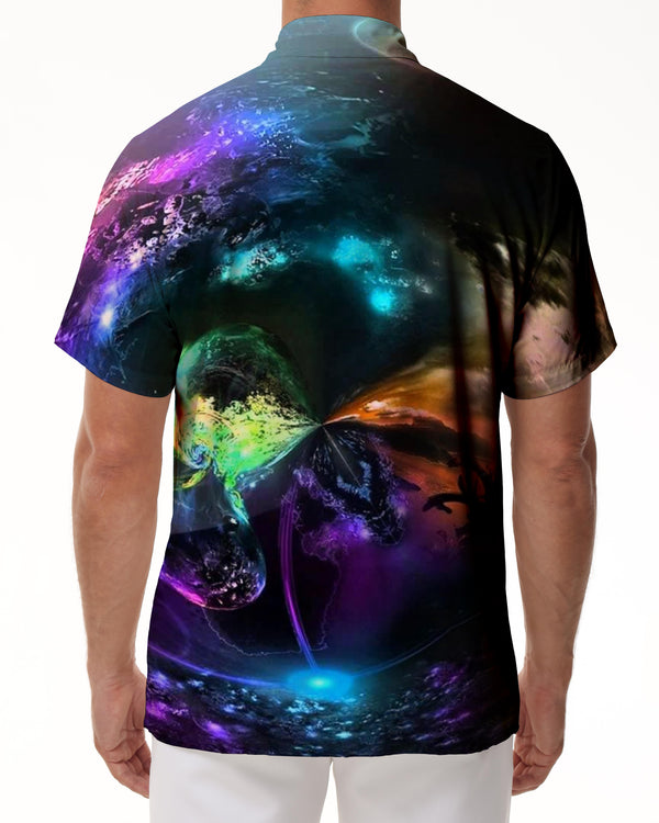 
Hawaiian Shirt Casual 3D Style Colorful Earth Print Men Fashion Summer Loose Short Sleeve Lapel Button Beach Shirt Short Sleeve
                