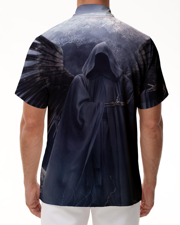 
Men's 3D Printed Skull Short Sleeve Street Hip-Hop Trend Casual Personality Punk Short Sleeve Harajuku Casual Tops
                