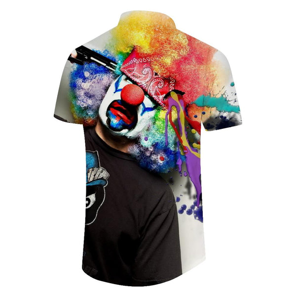 
Outdoor men's short sleeve shirt printed short sleeve men's shirt summer men's casual shirt
                