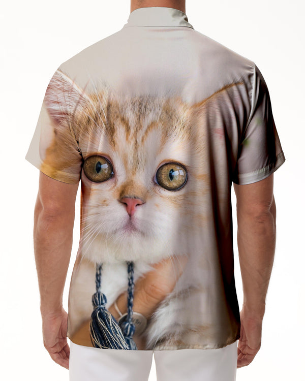 
Funny Kitten Animal Cat Mens Hawaiian Shirt Short Sleeve Button Shirt Tops For Casual Beach Vacation
                