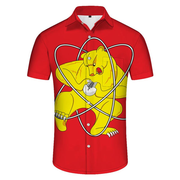 
Men's shirt summer casual fashion short sleeve funny shirt for men loose breathable Hawaii shirt man retro men's clothing top
                