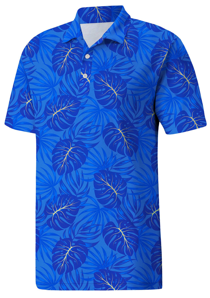 Streetwear-Inspired Print Polo - Blend Urban Edge with Golf Course Comfort