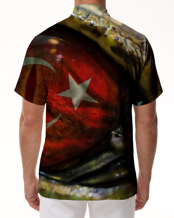 
Red Gem Shirt Casual Men's Loose Daily Short Sleeve Tropical Four Seasons Hawaii 3D Digital Printed Top
                