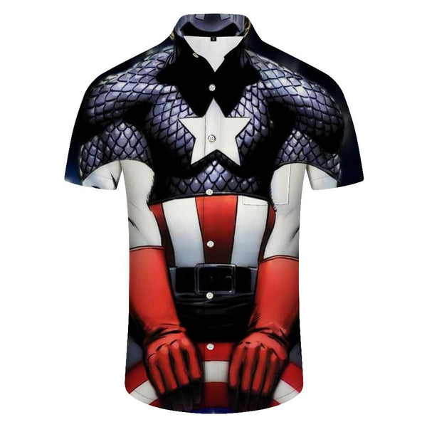 
Abdominal Muscle Men 3D Printed Painting Floral Shirt Men Lapel Retro Street Men Shirt Button Shirt Men
                