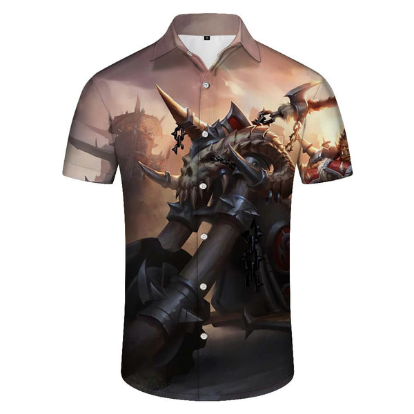 
Summer Men's Cartoon Print Short Sleeve Hawaiian Shirt Loose Casual Beach Shirt Street Fashion Clothing
                