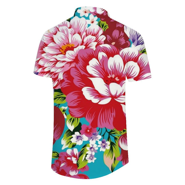 
Floral Hawaiian shirt men's sleeves printed casual button summer beach short sleeves casual loose daily travel vacation short sleeve shirt tops
                