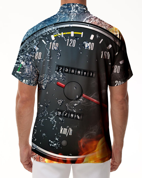 
Water meter casual loose men's casual loose short-sleeved shirt printed summer casual short-sleeved shirt Hawaiian tropical four seasons clothes
                