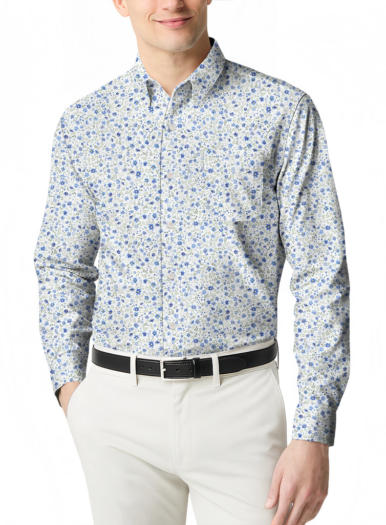 Day to Night Polo a Versatile Micro Print for Summer Events