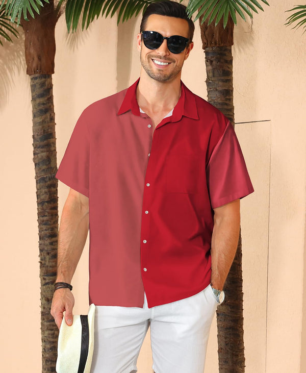
Hawaiian Shit for Men Beach Summer Mens Buton Down Short Sleeve Shit Tropical Vacation Casual Clothes
                