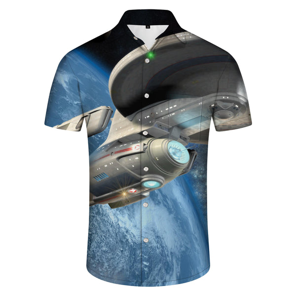 
Printed Hawaiian Shirt Outer Space Men's Short Sleeve Button-Up Beach Shirt Men's Shirts Men's Lightweight
                
