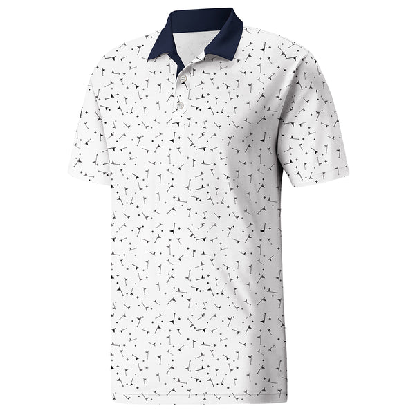 Men’s Subtle Pattern Casual Polo Shirt for Everyday – Soft Milk Silk Fabric, Relaxed Fit