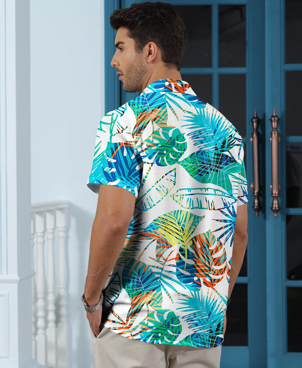 
Hawaiian Shit for Men Beach Summer Mens Buton Down Short Sleeve Shit Tropical Vacation Casual Clothes
                