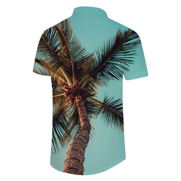 
Men's 3D Printed Coconut Tree Hawaiian Shirt Casual Short Sleeve Beach Vacation Shirt Fashion Tops Shirt
                