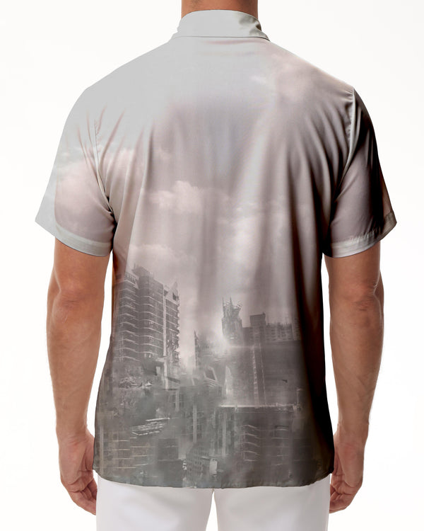 
Summer button down lapel clothing fashion digital printing men's short sleeve shirt Hawaiian shirt short sleeve top
                