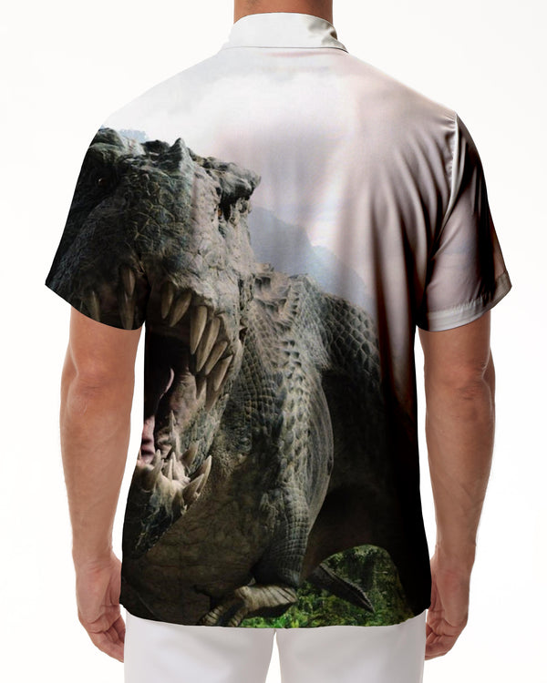 
Men's Casual Hawaiian Shirts High Quality Vintage Street Casual Loose Shirts 3D Dinosaur Print Tops
                