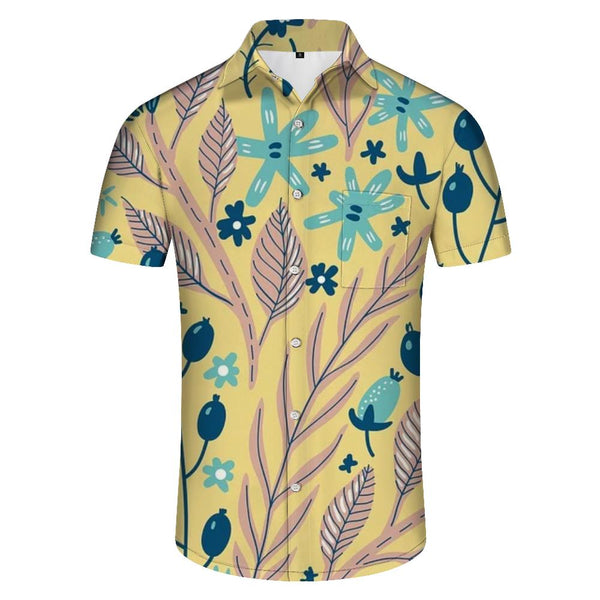 
Button-down Beach Casual Beach Shirt Casual Men's Hawaiian Shirt Party Holiday Seaside Party
                