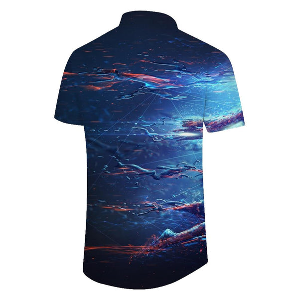 
3D Printing Painting Floral Hawaiian Shirt Men's Lapel Vintage Street Shirt Men
                