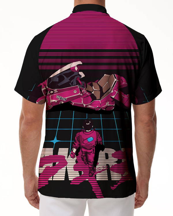 
New Hawaiian Chinese Art Monster Print Men's Short Sleeve Shirt Comfortable Polyester Fabric Casual Streetwear Mixed Colors
                