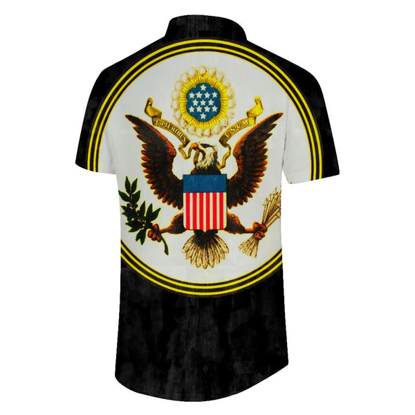 
Virgin Islands Coat of Arms Men's Short Sleeve Casual Hawaiian Shirt 3D Printing
                