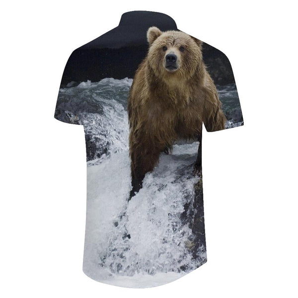 
Lively Wild Bear Giant Panda Hawaiian Shirt Men's Clothing Summer Button Shirt Ocean Vacation Shirt Tops
                