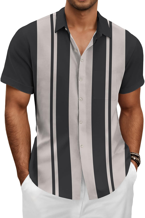 Hawaiian Shit for Men Beach Summer Mens Buton Down Short Sleeve Shit Tropical Vacation Casual Clothes