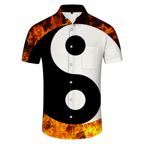 
Yin Yang Bagua Diagram Men's Hawaiian Shirt Short Sleeve Button Beach Shirt Casual Everyday Street Shirt Tops
                