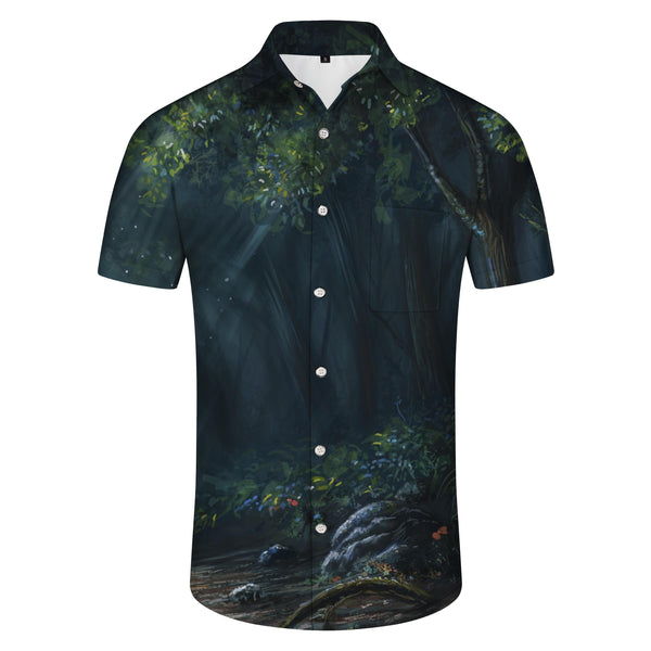 
Fashion Hawaiian Men's Shirt Casual 3D Printed Pattern Tree Shadow Shirt Summer Loose Short Sleeve Top Trendy Lapel Button Beach Shirt Mixed Color
                