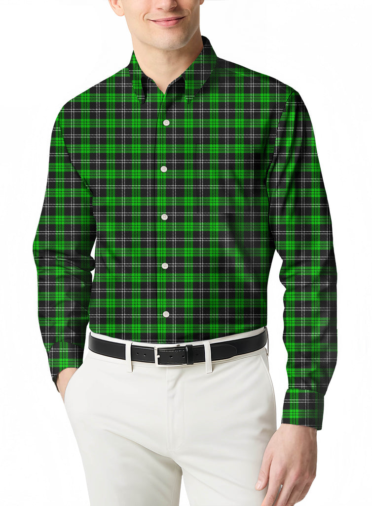 Versatile Slim Fit Plaid Flannel Long Sleeve Shirt for Men