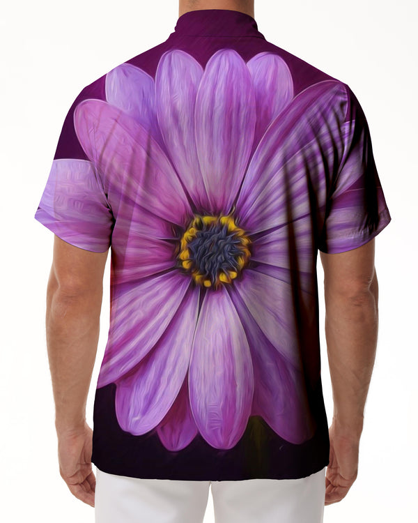 
Summer Resort Outfit Men's Short Sleeve Hawaiian Shirt Casual Button Up Tropical Flowers 3D Floral Print Shirt
                