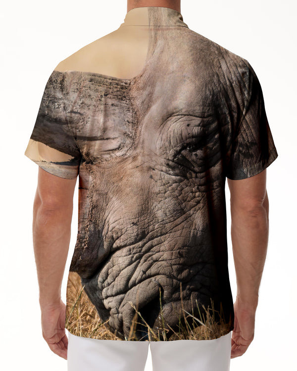 
African Fierce Men's Casual Short Sleeve Shirt Loose Animal Hawaiian Short Sleeve Shirt Tropical Four Seasons
                
