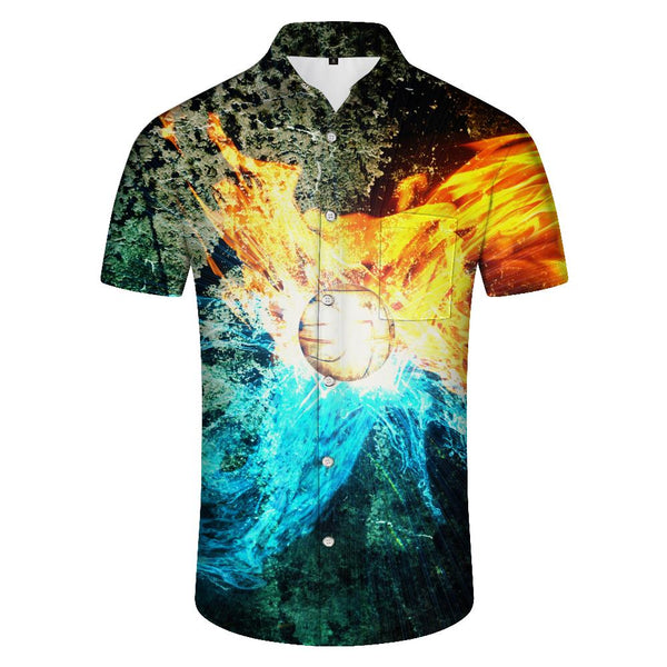 
Football Mens Hawaiian Shirt Short Sleeve Beach Shirt Summer Casual Button Down Shirt Printed Pattern Mix
                