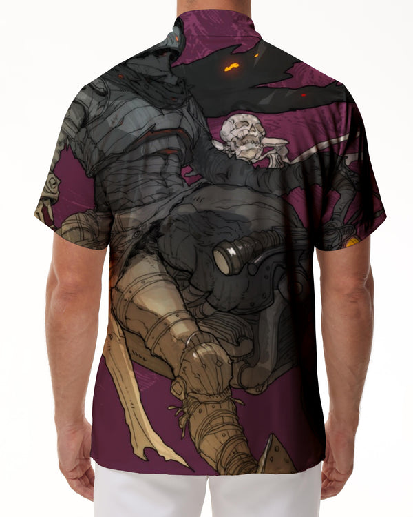 
Grey shirt men high quality design short sleeve breathable fashion shirt men casual button down shirt
                
