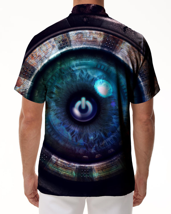 
Retro fun eyes 3d printing men's funny short-sleeved street personality casual loose sports shirt short-sleeved round neck large size summer tops
                